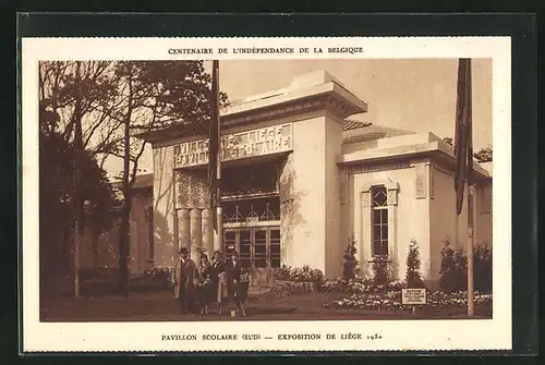 AK Liege, Exposition 1930, Pavillon Scolaire