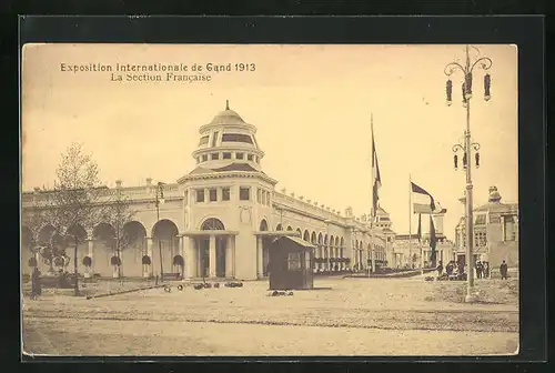 AK Gand, Exposition Internationale 1913, La Section Francais