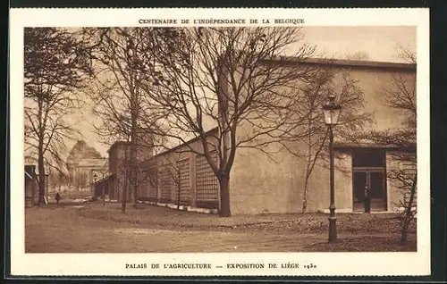 AK Liege, Exposition 1930, Palais de l`Agriculture