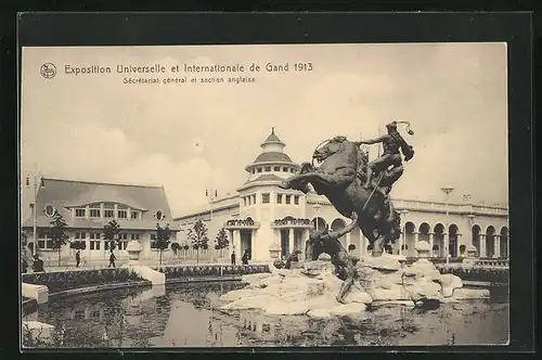 AK Gand, Exposition Universelle et Internationale 1913, Sécrétariat général et section anglaise