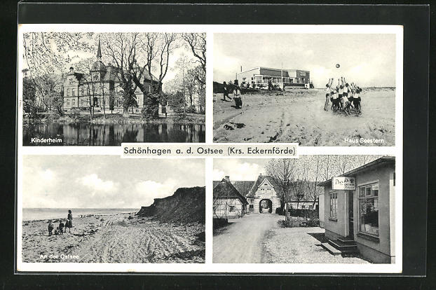 Ak Schonhagen A D Ostsee Haus Seestern Kinderheim An Der
