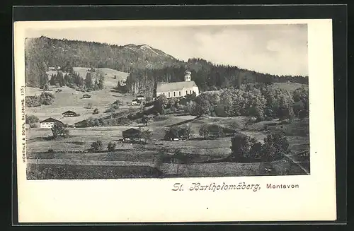 AK St. Bartholomäberg, Montavon, Kirche