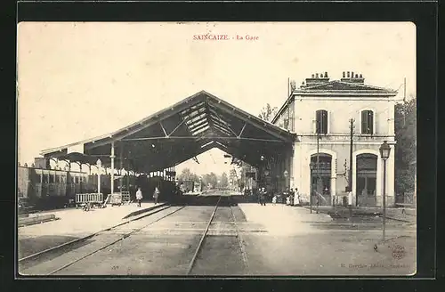 AK Saincaize, La Gare, Motiv vom Bahnhof