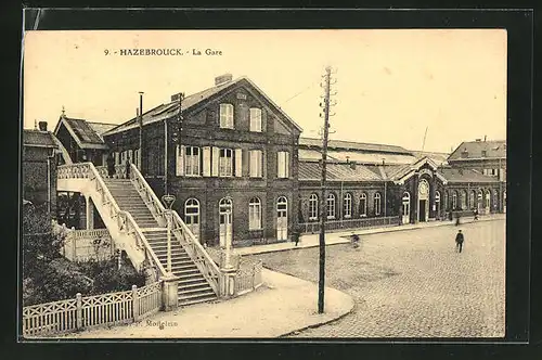 AK Hazebrouck, La Gare, Bahnhof