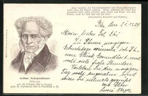 AK Arthur Schopenhauer, Philosoph