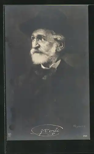 Künstler-AK Fritz Rumpf: Giuseppe Verdi, Komponist