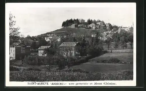 AK Saint-Agreve, Vue generale et Mont Chiniae