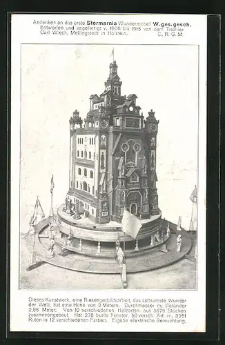 AK Stormarnia Wundermöbel, erbaut vom Tischler Carl Wiech 1915