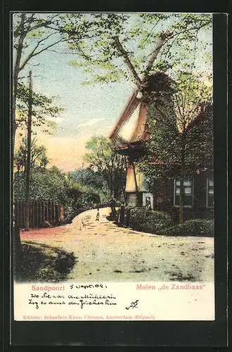 AK Sandpoort, Molen De Zandhaas, Windmühle