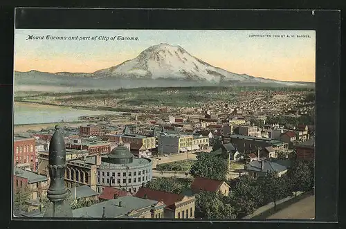 AK Tacoma, WA, Mount Tacoma and part of City