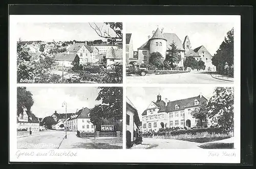 AK Buchloe, Postberg, Rathaus, Adolf--Platz