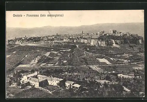 AK Orvieto, Panoramablick vom Berg