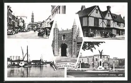 AK Colchester, Abbey Gate, High Street, Hythe Quay, Colchester Castle, Old Siege House