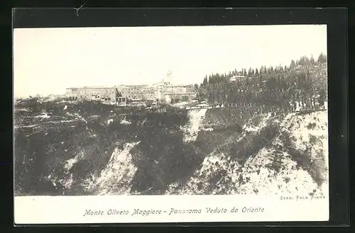 AK Asciano, Monte Oliveto Maggiore, Panorama Veduto da Oriente