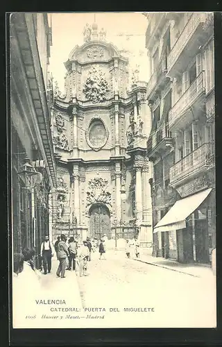 AK Valencia, Catedral, Puerta del Miguelete