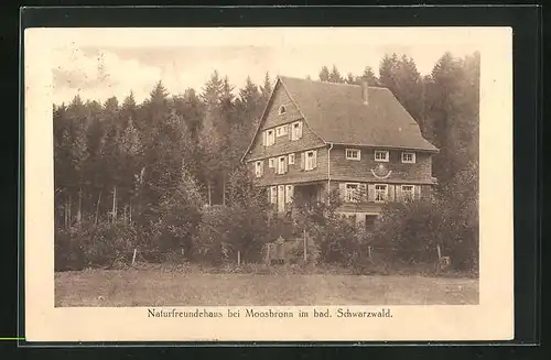 AK Moosbrunn im bad. Schwarzwald, Naturfreundehaus