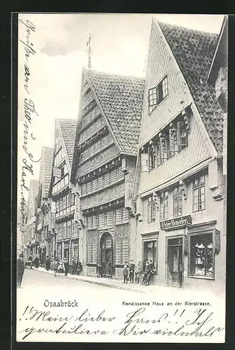 AK Osnabrück, Renaissance Haus in der Bierstrasse