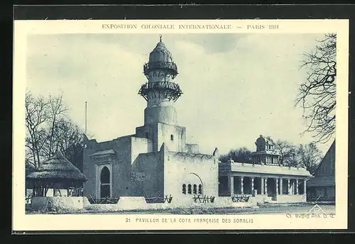 AK Paris, Exposition coloniale internationale 1931, Pavillon de la Cote Francaise des Somalis