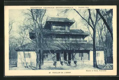 AK Paris, Exposition coloniale internationale 1931, Pavillon de l`Annam