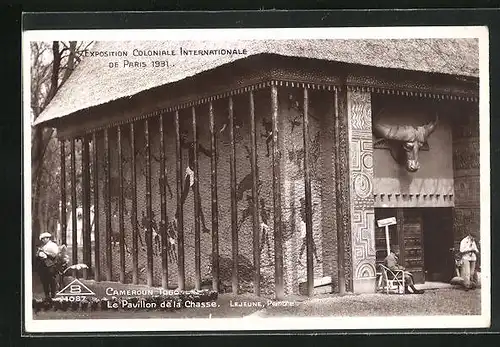 AK Paris, Exposition coloniale internationale 1931, Cameroun Togo, Le Pavillon de la Chasse