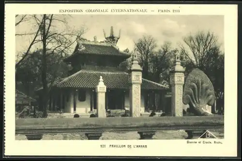 AK Paris, Exposition coloniale internationale 1931, Pavillon de l'Annam