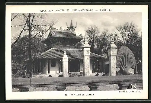 AK Paris, Exposition coloniale internationale 1931, Pavillon de l'Annam