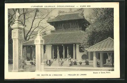 AK Paris, Exposition coloniale internationale 1931, Section de l'Indochine, Pavillon de l'Annam