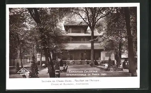 AK Paris, Exposition coloniale internationale 1931, Section de l`Indo-Chine, Pavillon de l`Annam