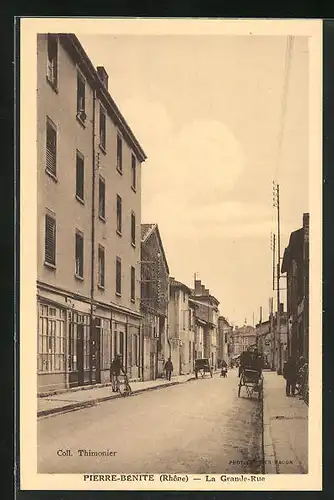 AK Pierre-Bénite, La Grande-Rue, Strassenpartie