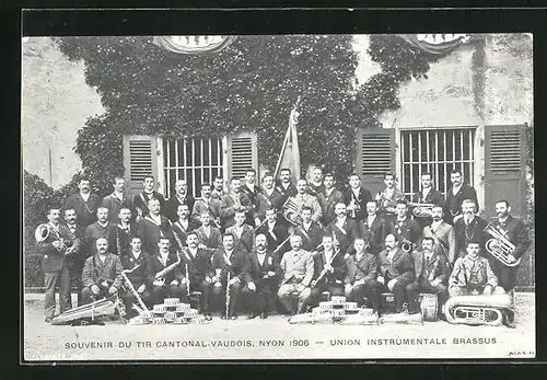 AK Nyon, Tir Cantonal Vaudois 1906, Union Instrumentale Brassus