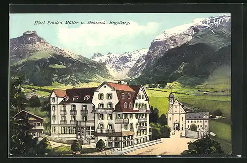 AK Engelberg, Hotel Pension Müller u. Hoheneck