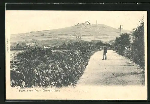 AK Carn Brea, Village from Church Lane