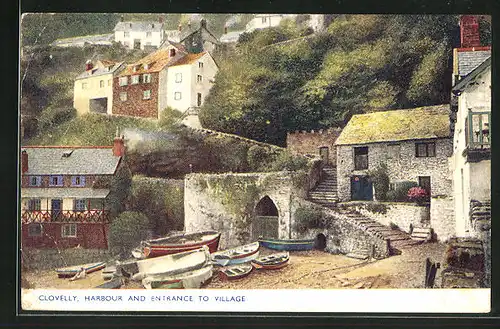 AK Clovelly, Harbour and Entrance to Village