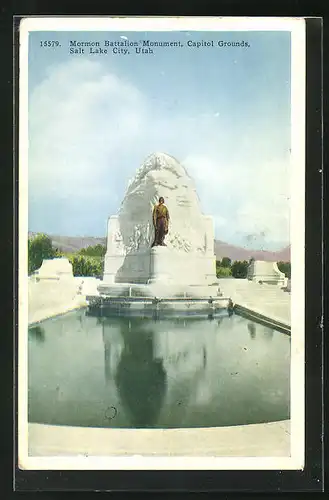 AK Salt Lake City, UT, Mormon Battalion Monument, Capitol Grounds