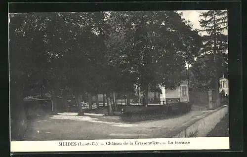 AK Muides, Chateau de la Cressonniere, La terrasse