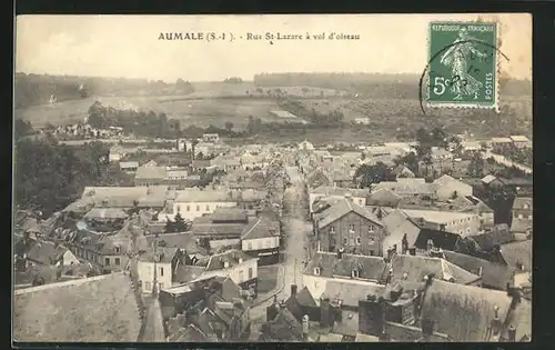 AK Aumale, Rue St-Lazare à vol d`oiseau