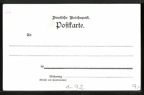Lithographie Portrait Kaiser Wilhelm I. in Uniform mit Orden zur Erinnerung an die 100 jähr. Wiederkehr des Geburtstages