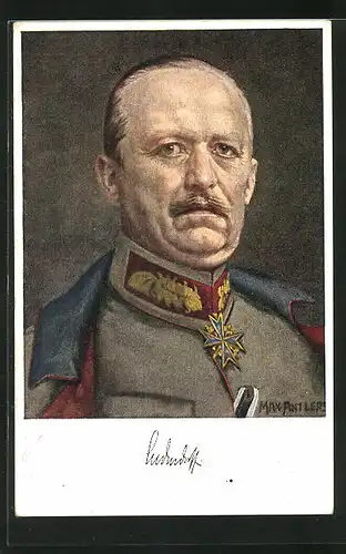 Künstler-AK Max Antlers: Generalleutnant von Ludendorff