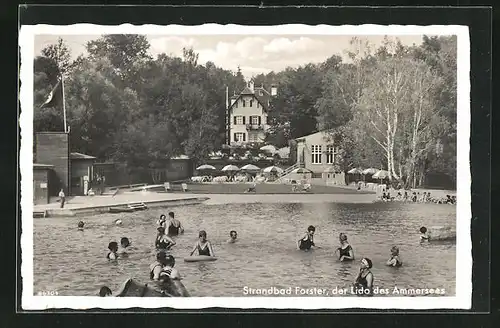 AK Schondorf, Strandbad Forster, der Lido des Ammersees