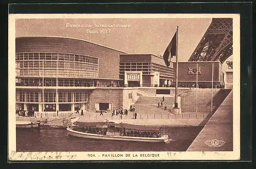 AK Paris, Exposition internationale 1937, Pavillon de la Belgique