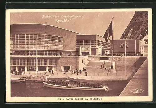 AK Paris, Exposition internationale 1937, Pavillon de la Belgique