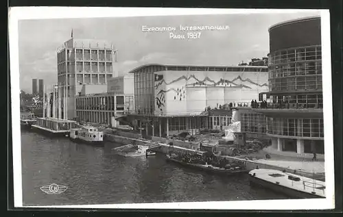 AK Paris, Exposition internationale 1937, Pavillons de la Belgique, de la Suisse et de l`Italie
