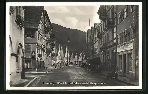 AK Hornberg / Schwarzwald, Blick in die Hauptstrasse
