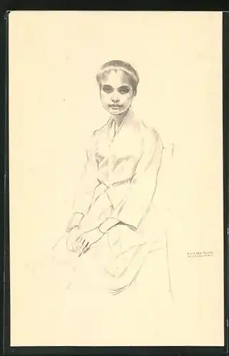 AK Timor, Empire Portugais, Maria Guilhermina, Porträt