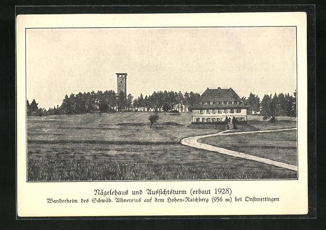 Ak Onstmettingen Nagelehaus Und Aussichtsturm Baustein Karte 50
