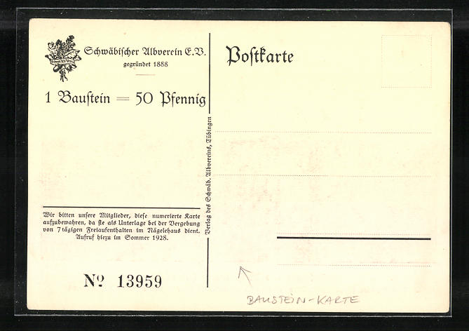 Ak Onstmettingen Nagelehaus Und Aussichtsturm Baustein Karte 50