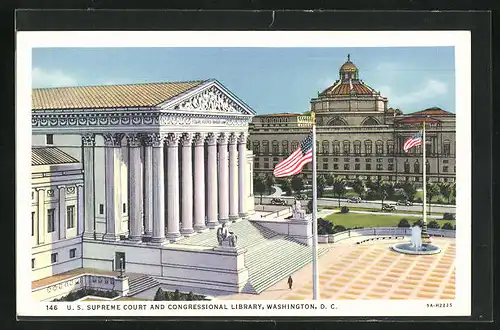 AK Washington D.C., U. S. Supreme Court and Congressional Library