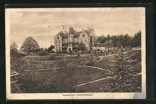 AK Schledehausen, Blick zum Sanatorium