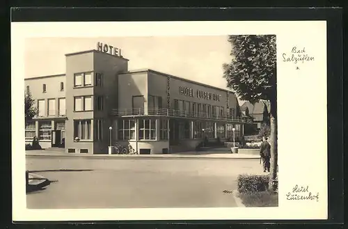 AK Bad Salzuflen, Hotel Luisenhof Architektur im Bauhaus Stil