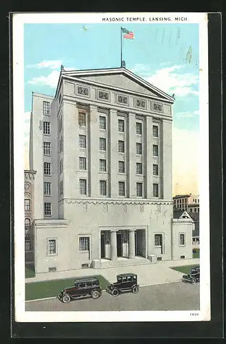 AK Lansing, MI, Masonic Temple, Freimaurer